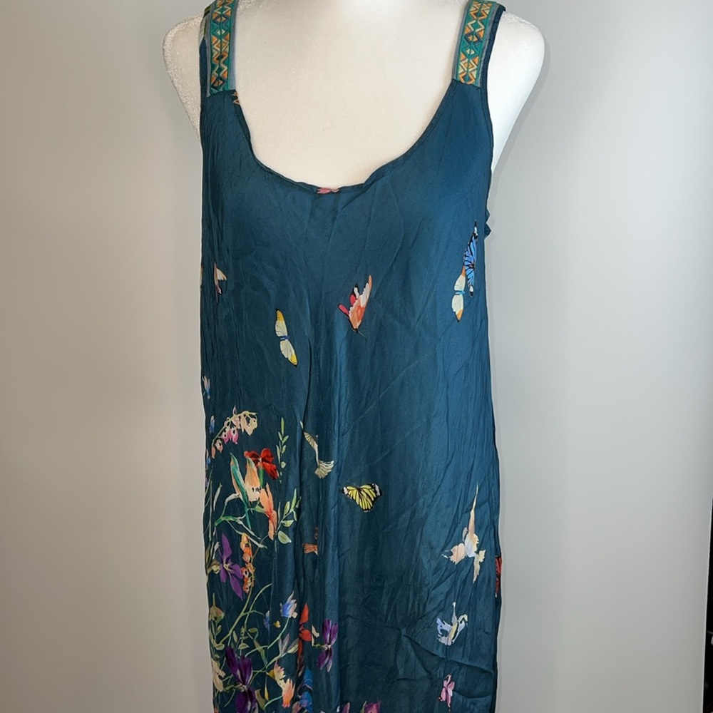 💙💜NWT JOHNNY WAS FLORAL PRINT MAXI TANK DRESS SIZE L - Picture 10 of 16